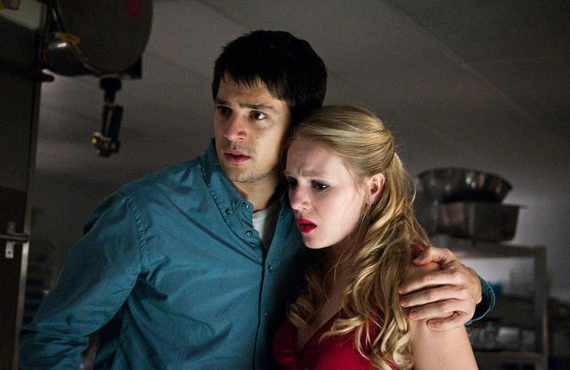 Nicholas D'Agosto and Emma Bell in FINAL DESTINATION 5 | ©2011 Warner ...