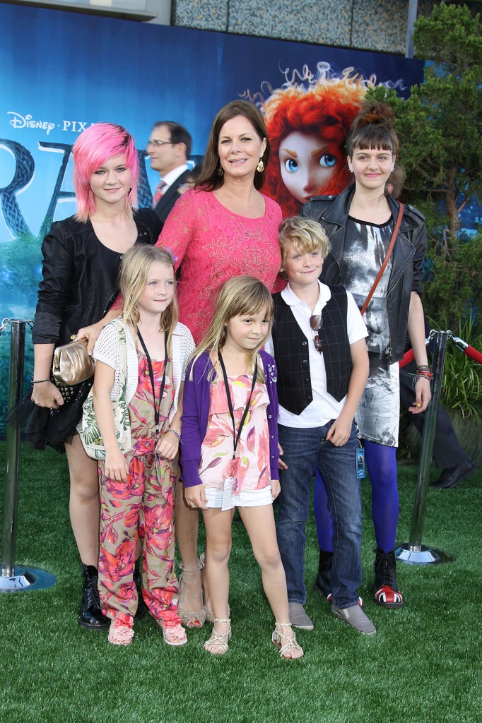 Marcia Gay Harden and family at the World Premiere of BRAVE and the Grand Opening of the Dolby