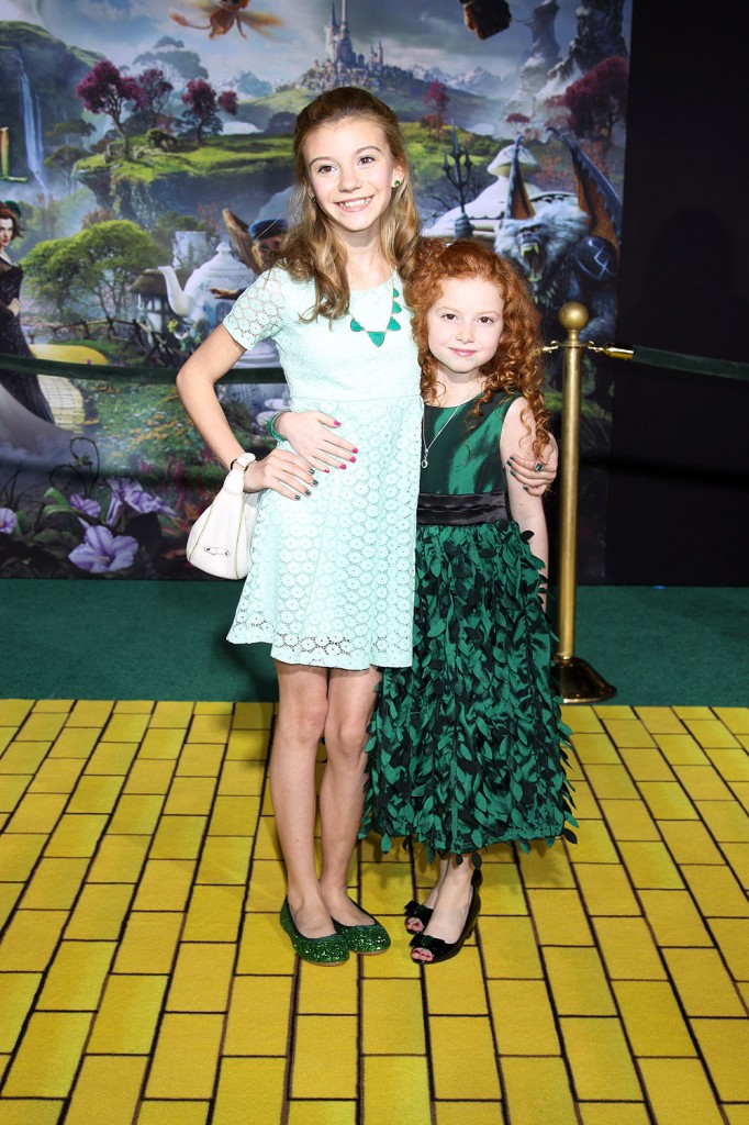 G Hannelius And Francesca Capaldi At World Premiere Of Oz The Great