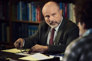 Enrico Colantoni as Principal Grant Moretti in ENGLISH TEACHER - Season 1 | ©2024 FX/Pari Dukovich 